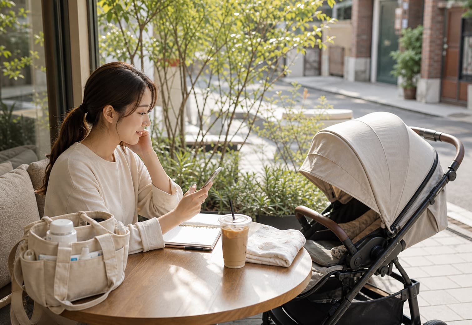 유모차와 함께한 카페 산책